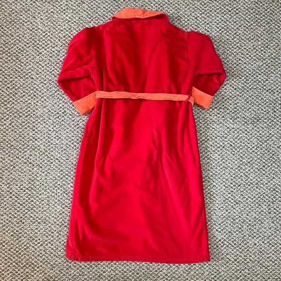 Vintage Intimate Essentials Oversized Heavy Turkish Cotton Bath Robe - Orange - Picture 5 of 11